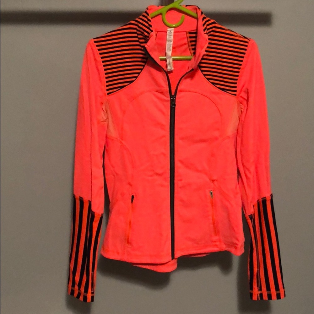 Lululemon Neon orange like new define jacket